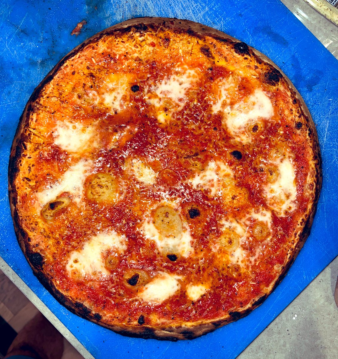 MikeWiacek's tweet photo. Remember when Twitter was for food pics? #ooni #SuperThinCrust https://t.co/q1OxTSiddB