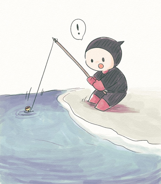 「fishing rod ocean」 illustration images(Latest)