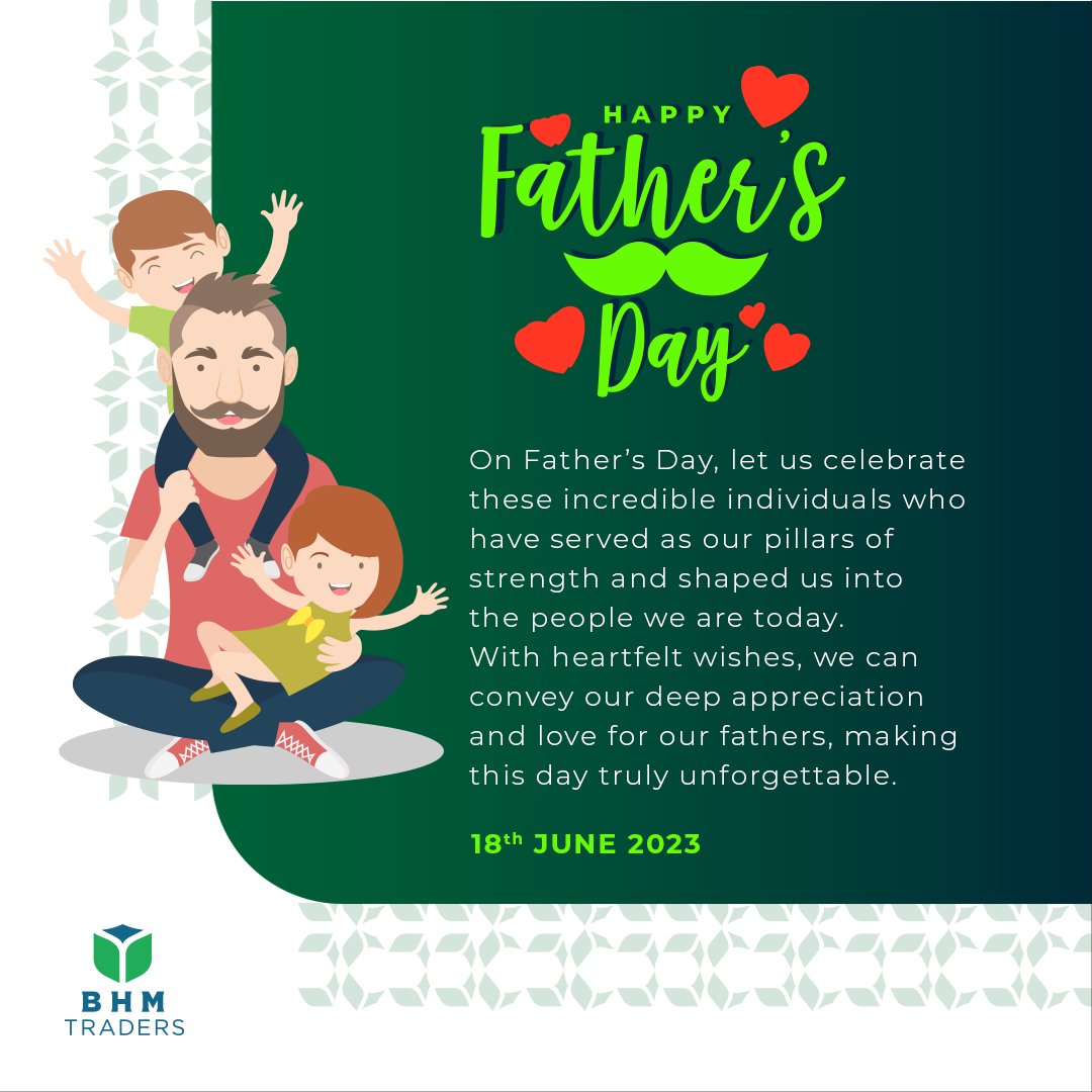 On this special day, we honor the unsung heroes who not only excel in their professional endeavors but also inspire and nurture their families with love and dedication. Happy Father's Day to all the incredible fathers of this nation .#HappyFathersDay #bhmtraders #maldives