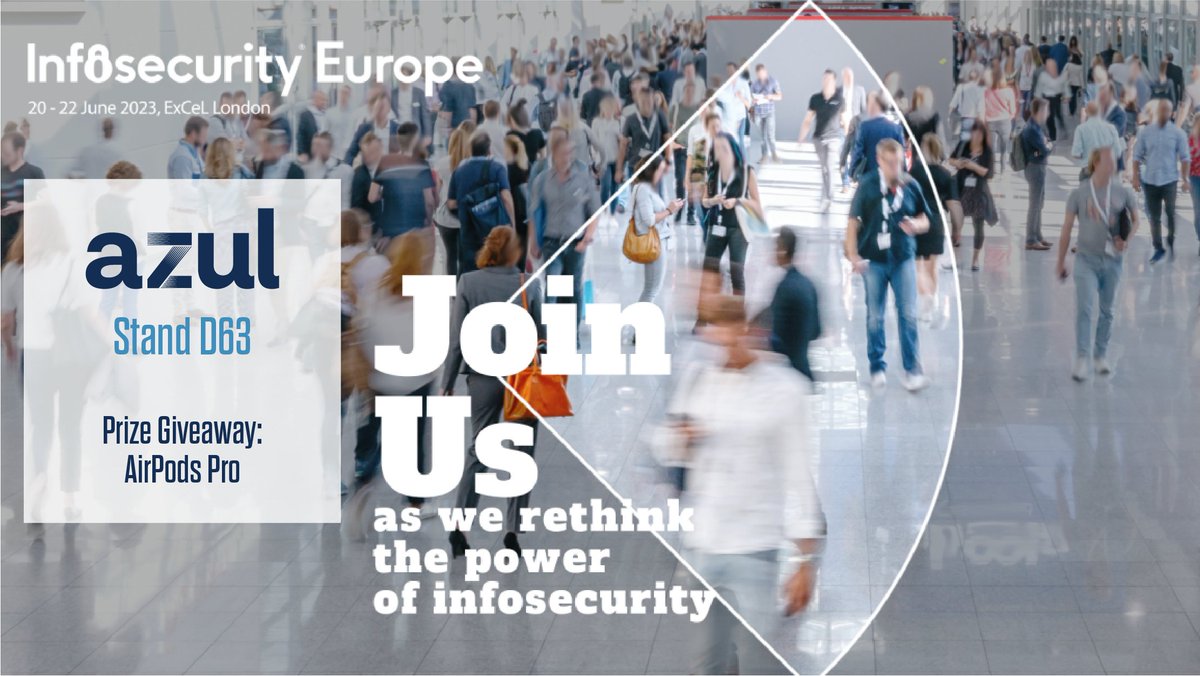 AzulSystems's tweet image. Meet with Azul at #InfosecurityEurope 2023 to learn how we help secure your Java apps in production &amp;gt; ow.ly/Qcsi50ORccc

#java #infosecurity2023 #security #cybersecurity #infosecurityeurope #excellondon