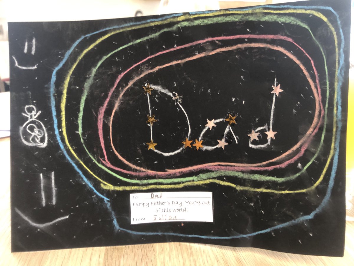 Thank you Julian and Rosa Pearl for my beautiful hand made Fathers Day cards. What a lovely surprise