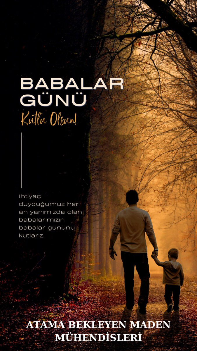 Bizler güç veren, ihtiyaç duyduğumuz her an yanımızda olan Babalarımızın Günü Kutlu Olsun.