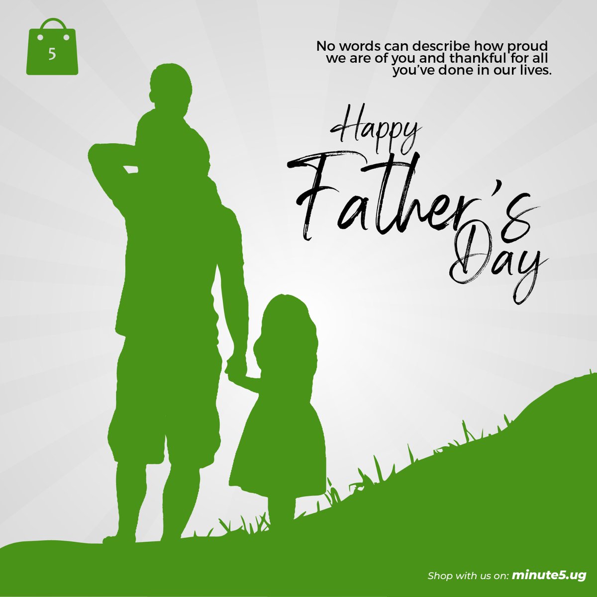 Happy Father's Day.
To all Father's and father figures out there. You mean a whole lot to us.