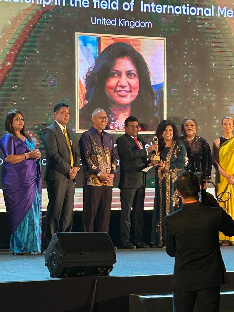 We are incredibly proud of our founder <a href="/EditorASNews/">Fatima Patel</a> for winning the global #WomenTop50 award in Sri Lanka. What a journey she has had. Exactly 10yrs this year she couldn't walk, her resilience &amp; grit has now got her to travel solo and be celebrated on a global platform. 👏