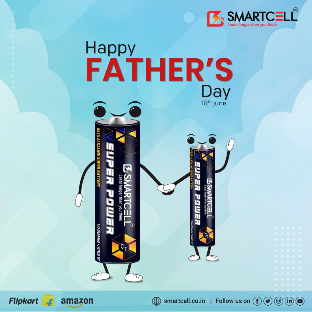smartcellindia's tweet photo. Happy Fathers Day
.
.
.
Order now:-
https://t.co/A8VIyfieGy

https://t.co/GpmXR54Pqv

#fathersday #cell #battery #SmartcellBatteries #QualityMaterials #ReliablePower #SafeBatteries #LongLasting
#EnergyEfficient #filpkart https://t.co/pMvlpiGiPG