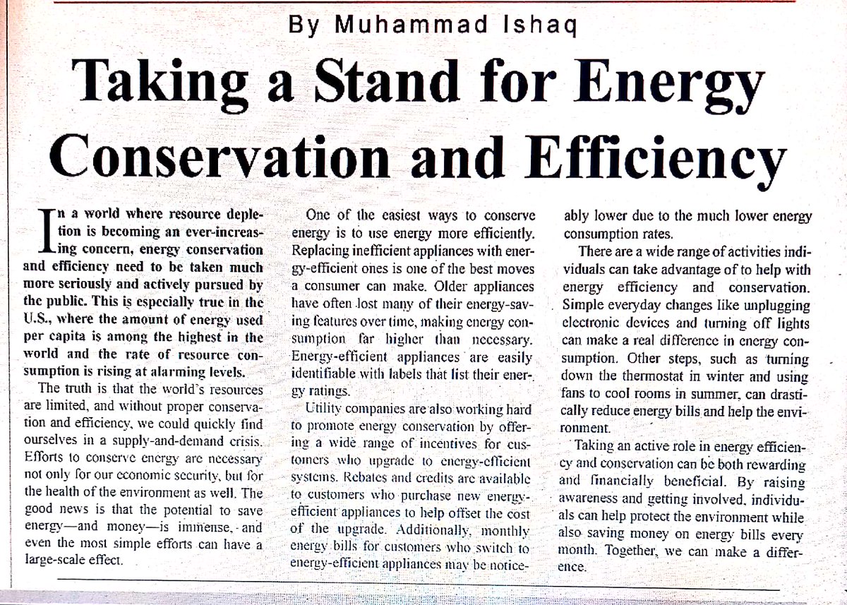 energycons83202's tweet photo. One of the easiest ways to conserve energy is to use energy more efficiently. Replacing inefficient appliances with ener- gy-efficient ones is one of the best moves a consumer can make.
#saveenergy.
#userenewableenergy
#reducefuelfossil https://t.co/PHxWUnveV6