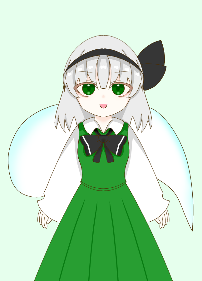 妖夢ちゃん！/(｀・ω・´)/
#東方Project 
#魂魄妖夢
#絵柄が好きっていう人にフォローされたい