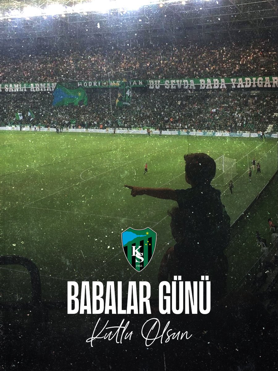 Evlatlarına Kocaelispor sevgisini aşılayan tüm babaların Babalar Gününü kutlar, ebediyete göçmüş olanları rahmet ve saygıyla anarız.