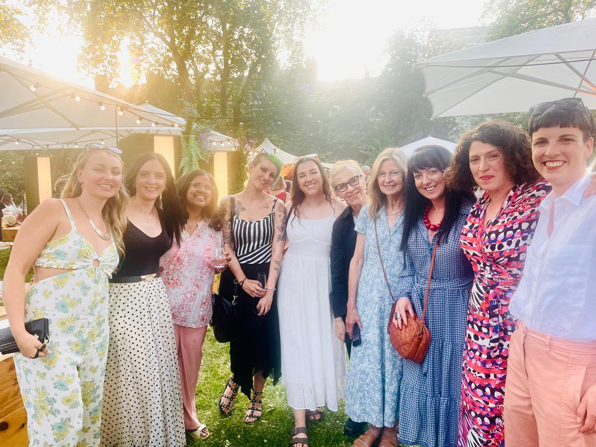 WomensPrize's tweet photo. One of the most heart-warming things at the #WomensPrize party last week was seeing all the longlisted #Discoveries authors, hearing their news and THAT speech by @suiannukka last year's winner. All the feels🤗 https://t.co/4LIFX7EGsA