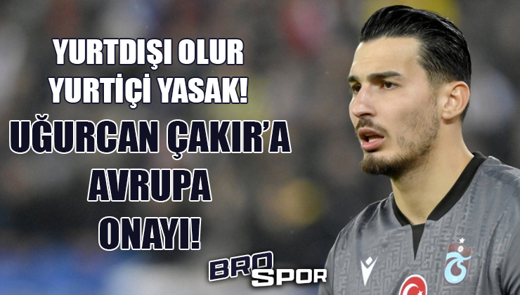 💥 Uğurcan  Çakır, 15 milyon euro'yu veren bir takım bulunursa satılacak. 

📌 Uğurcan’ı satın alan kulüple bir de anlaşma yapılacak. Uğurcan’ı 3 yıl içinde başka bir takıma kiralayamayacak veya satamayacaklar.

❌ Özellikle Türkiye liglerine veremeyecekler.

(Fotospor)