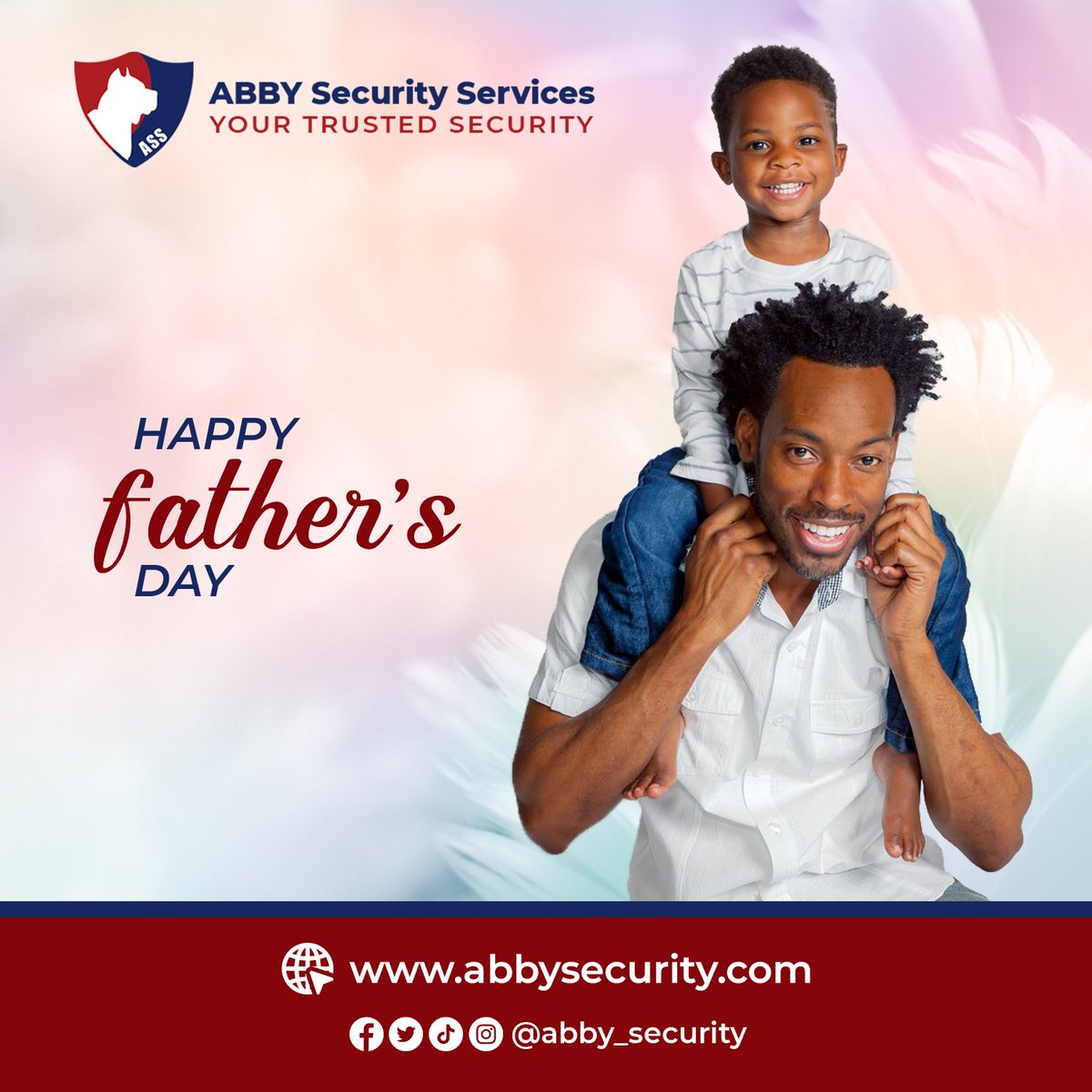 abby_security's tweet photo. Fathers are strong and are the pillars that holds the foundation of the family. 
They are a blessing that we mostly overlook, a friend upon whom we can always rely and one whose mere presence serves to comfort and strengthen us. 
HAPPY FATHERS DAY ❤️
#fathersday #happyfathersday https://t.co/BZfILjP71S