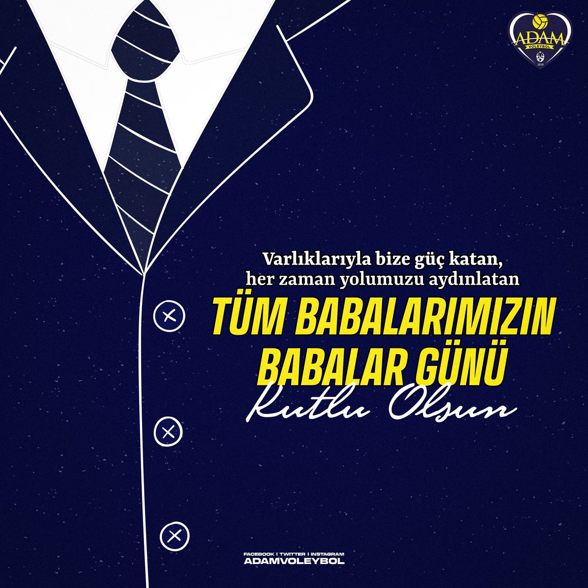 Bazen bir sözüyle, bazen bir bakışıyla, bazen ise bir gülümsemesiyle hayatı anlamlandıran tüm babalarımızın #BabalarGünü kutlu olsun! 💛💙