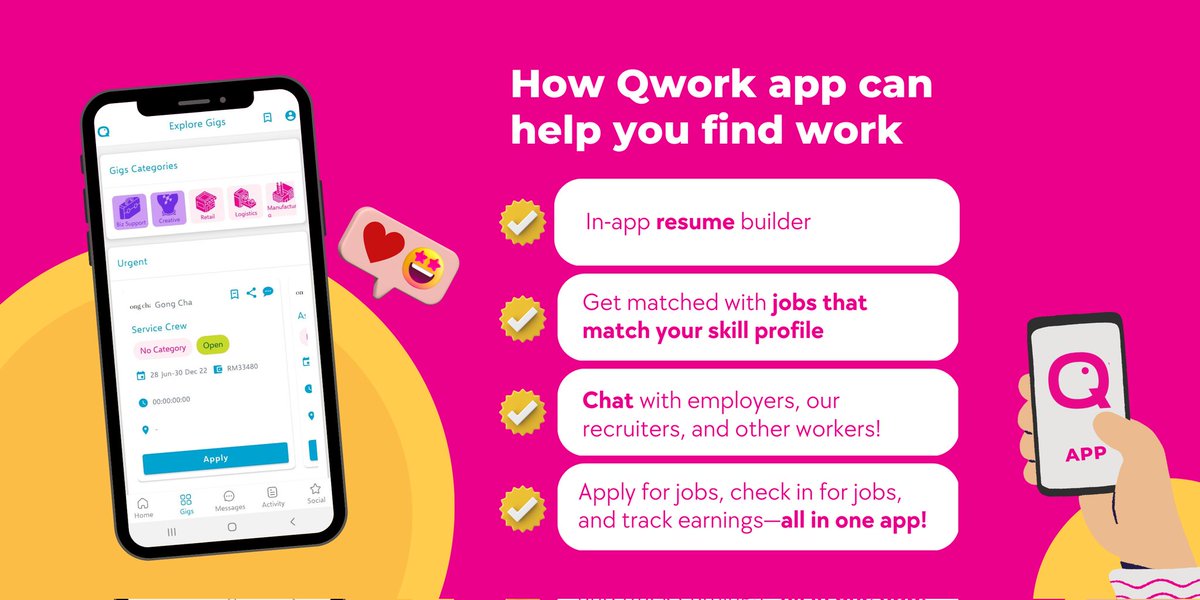 cye_lok's tweet photo. ⏰ Flexible Shifts
✅ So, how does Qwork work?
There are multiple opportunities to work on the Qwork App. Interested in checking them out? Download the app: https://t.co/fcH955XlI9 https://t.co/VznSIqAlPa