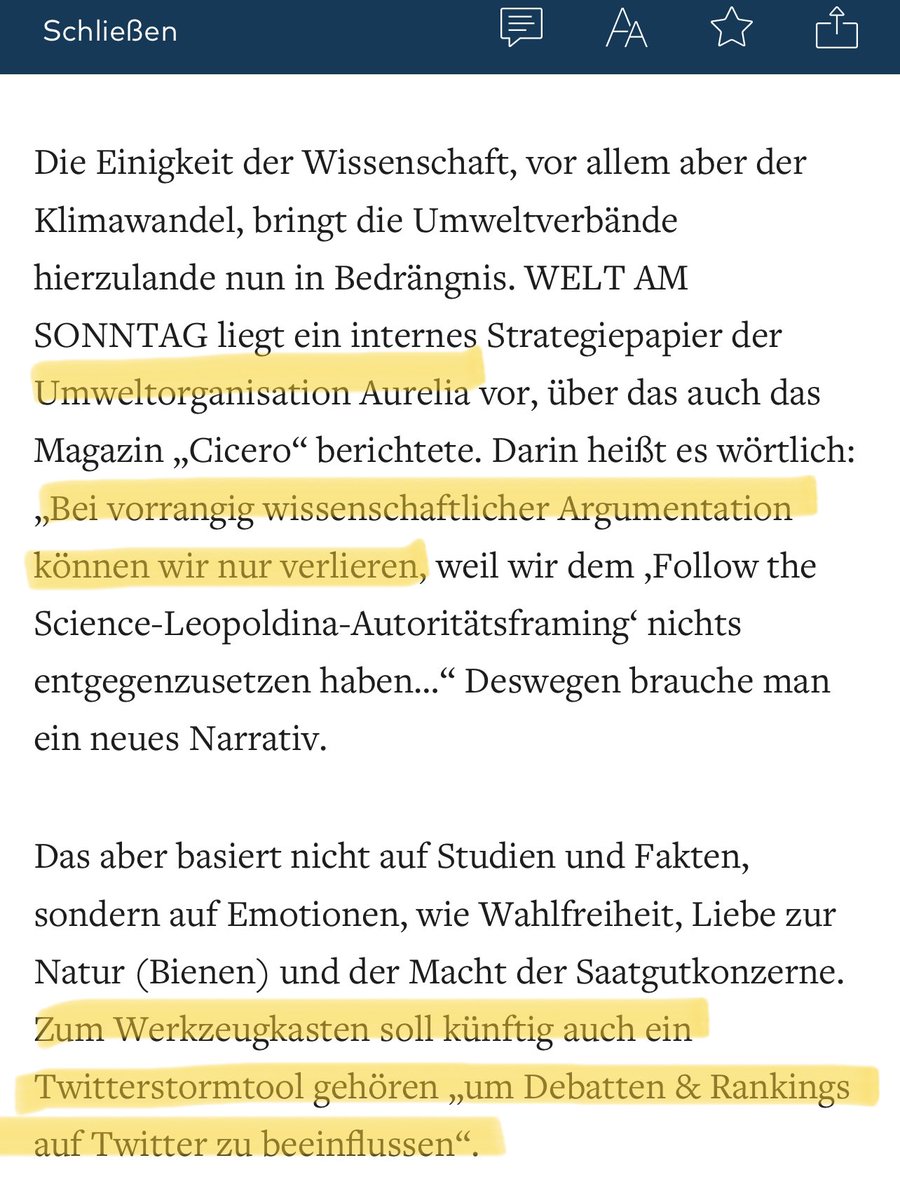 »Internes Papier zeigt, dass den NGOs die Argumente ausgehen« Argumente? Ausreden gehen ihnen aus.

Wissenschaftliche Argumentation: chancenlos

Werkzeugkasten: bezeichnend, wo sie doch stets überall (rechte) orchestrierte Kampagnen wittern. Projektion? 😌
welt.de/wissenschaft/p…