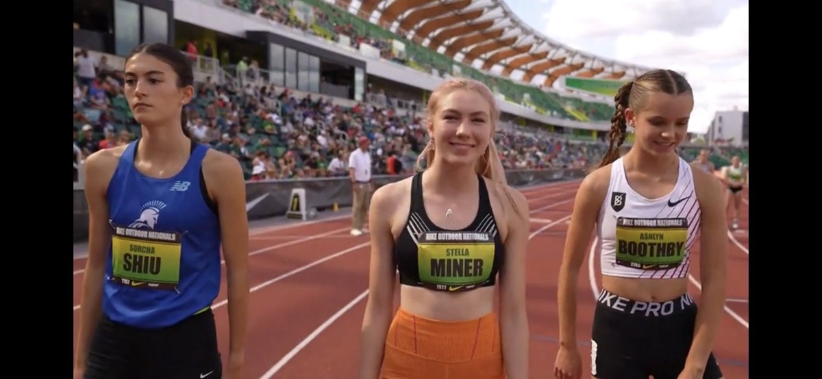 So awesome to see this girl competing again!!! Rounding back into shape after a couple months off!  2:12 in the 800 out at Nike Nationals!!!  Don’t sleep on this one. One of the best!  Let’s go Stella Miner! <a href="/PrepRunningNerd/">Prep Running Nerd</a> <a href="/Westside66/">Westside Community Schools</a>