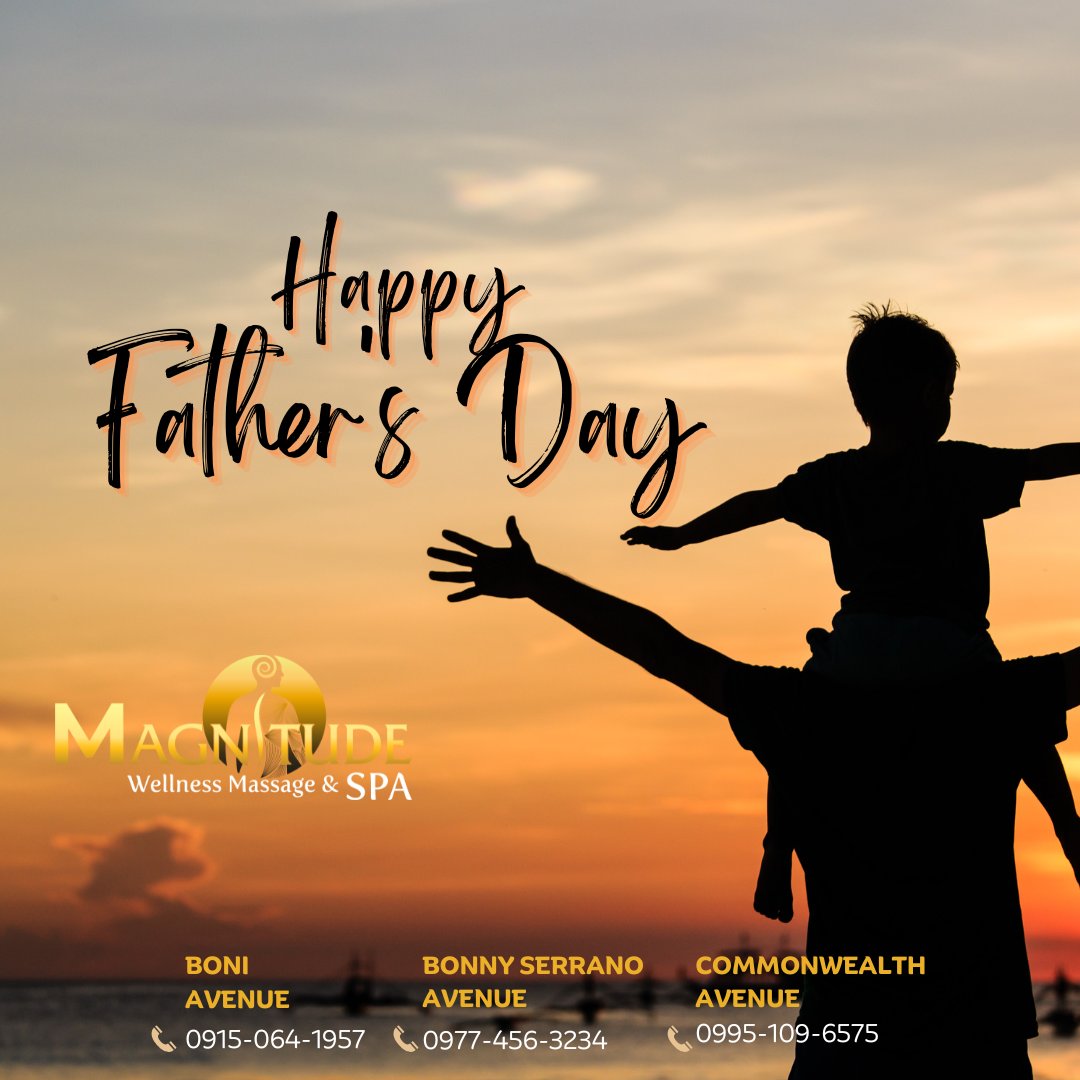 HorizonSpaPh's tweet photo. Happy #FathersDay to all the amazing dads out there! 🎉👨���👧‍👦 We want  to extend our heartfelt gratitude to our incredible clients and talented therapists at Magnitude Spa.🫶🫶

Wishing you all a day filled with love, joy, and  well-deserved pampering.😊@MagnitudeSpa @MagnitudeBoni https://t.co/faGOlydu8x