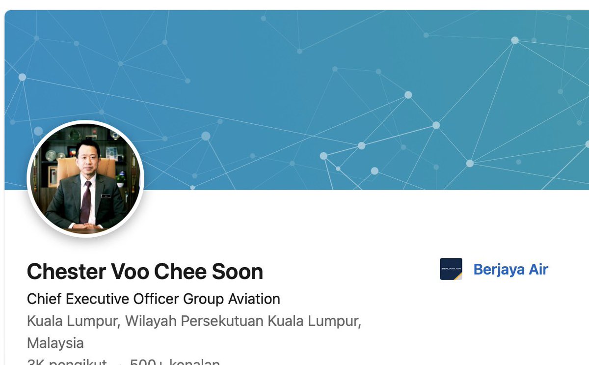 weechookeong's tweet photo. Chester Voo was appointed CEO of @BerjayaAir on 2.2.23. In June 23 he was appointed a member of @CAA_Malaysia.  Is the CAAM appointment not directly contravened the  provisions of sect 5 (4) of CAAM Act 2017? @anthonyloke @MOTMalaysia  #CAAM #ConflictInterest #GoodGovernance https://t.co/MDrUIeGnGe