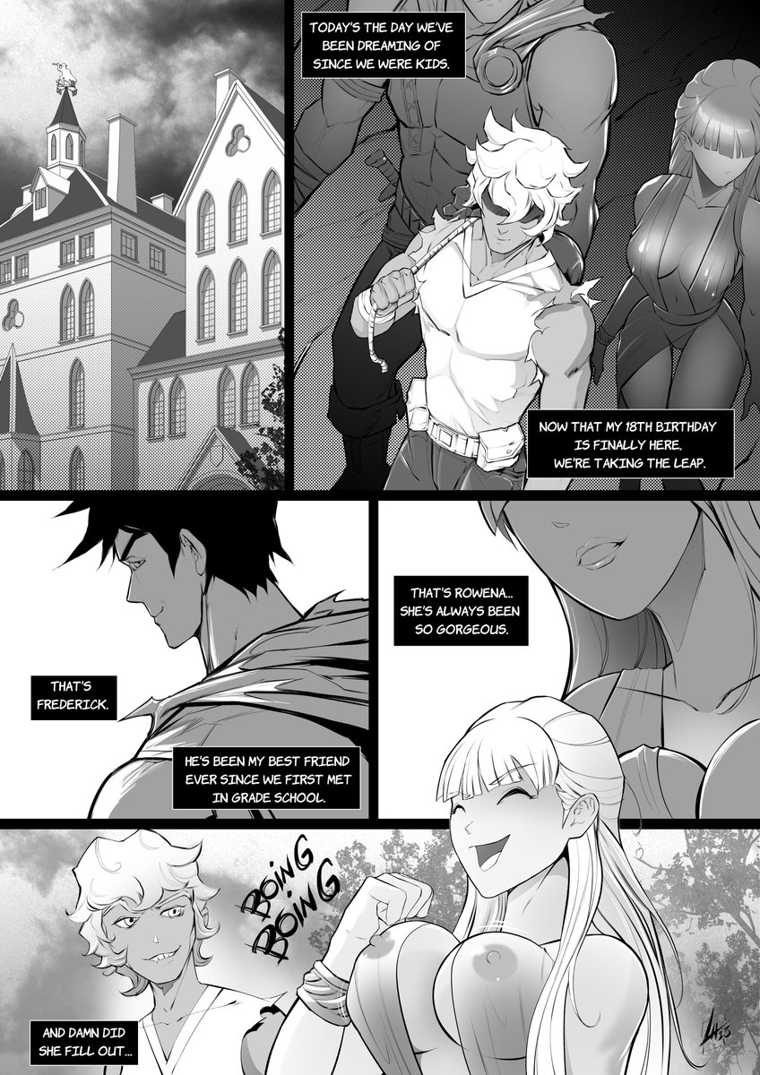 palloniakaz's tweet photo. It's time for Rev, Fred and Rowena to become real adventurers!
Laws of Predation - Pg 1 & 2
Story by: @PalloniaKAZ
Art by: @furball666
#hentaicomics #sexcomics #Pallonia #lawsofpredation https://t.co/BTEAc6lTWz