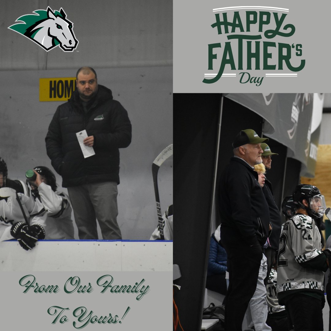 Happy Father's Day to Coach Hammer, @coachurgo, and all the hockey dads out there!

We hope that tomorrow the grills are hot, the drinks are cold, and everyone has a great day!

#RollStangs #GreenHorses #fathersday