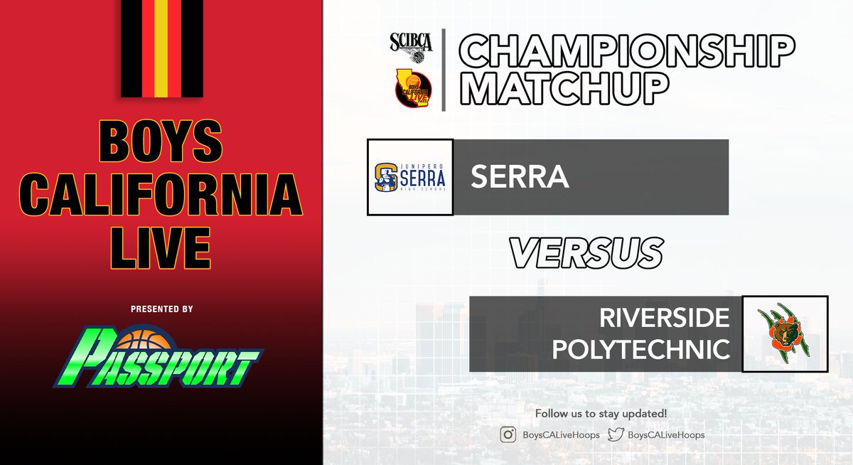 The Passport Bracket Championship Game matchup 👀🔥
#BoysCaliforniaLive23