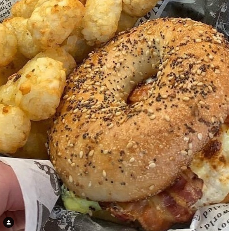 We heard you loud and clear and we listened… breakfast sandwiches are now available all day at the cafe!!! #breakfastofchampions #breakfastsandwich #yesplease #yum #bacon #bagel #bagelsandwich