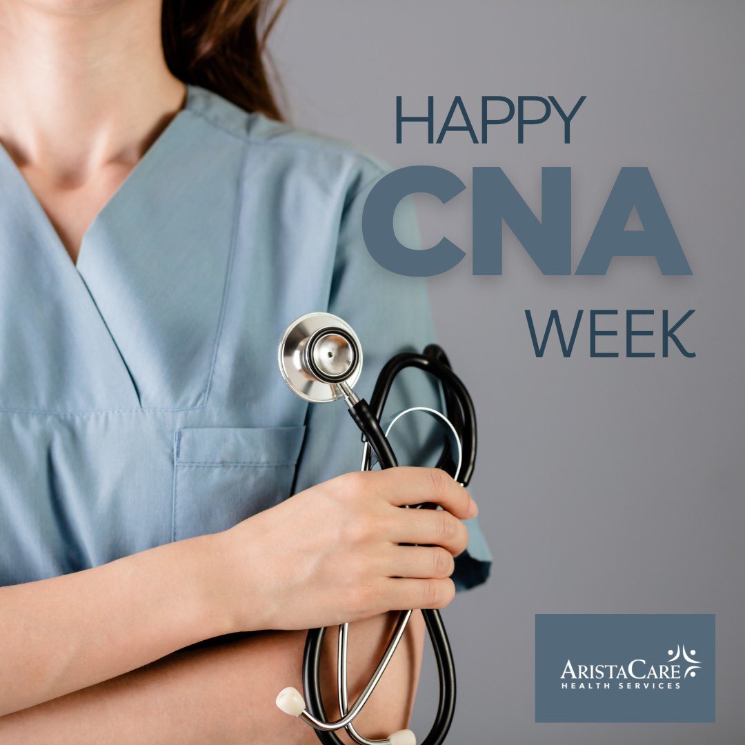 Happy CNA week! Although we are grateful to our CNA’s year round, we wanted to take the oppurtunity during this special week to say thank you! We would be nowhere without your dedication, compassion and vigor 🤍😇

#aristacare #nursingassistant #celebrate #thankful