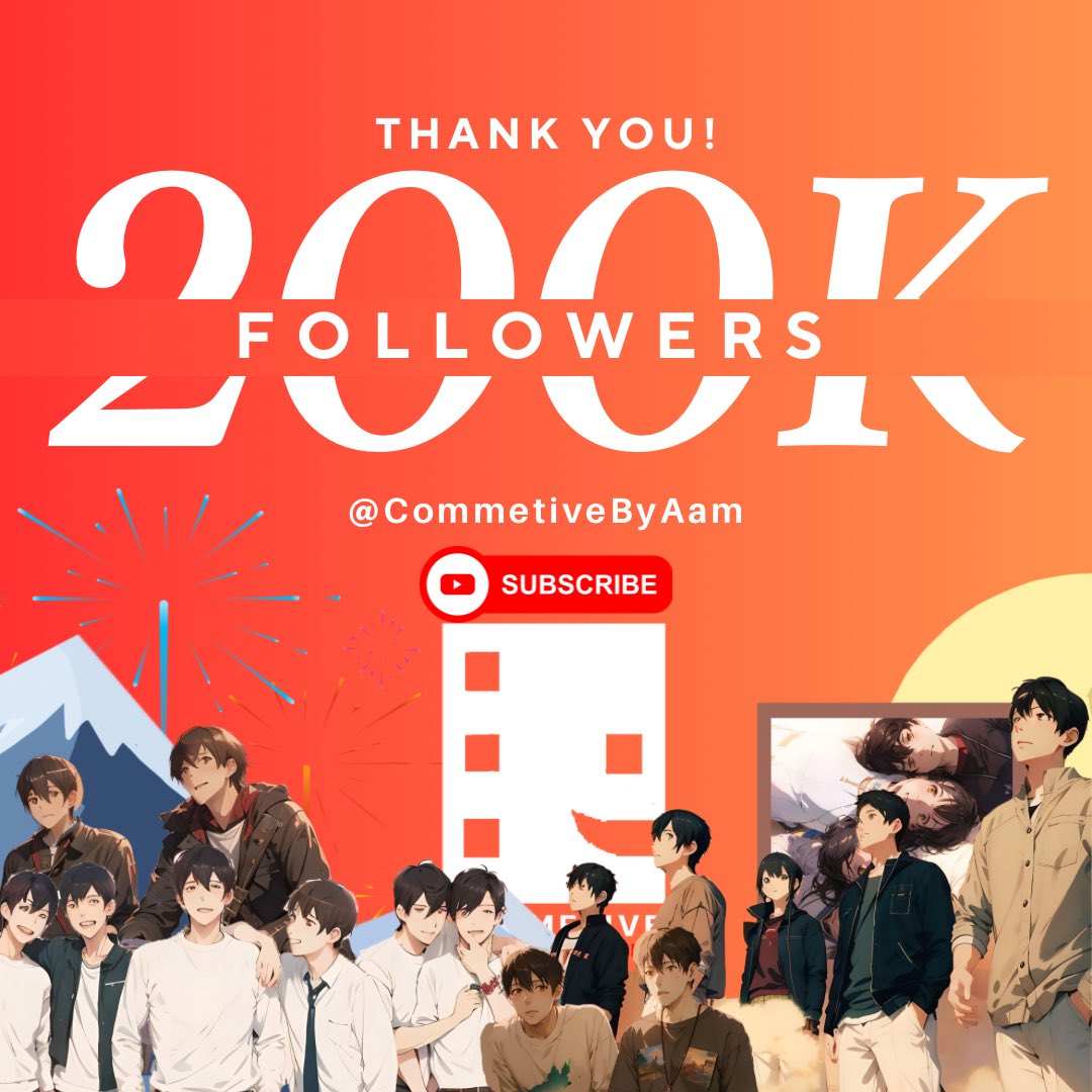 commetivebyaam's tweet photo. Grateful to my followers! Starting 'Commetive' was a crazy idea. From the Japanese-funded love story to '#CIWTWtheSeries' and '#TillTheWorldEnds ,' your support means the world. Love you all! Keep supporting as we create more masterpieces.: https://t.co/hDgLgZu0Vk
#Commetive https://t.co/n2VOli8dYQ