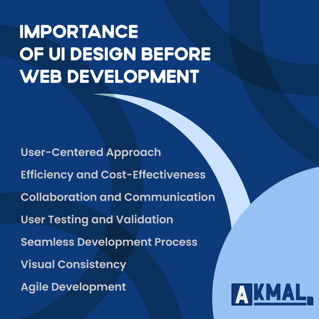 akmalhossain_'s tweet image. Importance of UI design Before web development. 🙂
👉 User-Centered Approach
👉 Efficiency and Cost-Effectiveness
👉 Collaboration and Communication
👉 User Testing and Validation
👉 Seamless Development Process
👉 Visual Consistency
👉 Agile Development
#uiux #akmalhossain