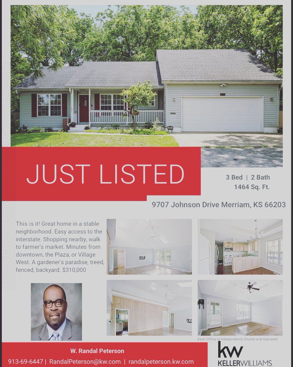 jay_nupe's tweet photo. My first listing with my mentor (20+ year veteran) was pending in a day. Listed for 310k an got offer for more than asking the next day! Who can I help next? #kansasrealtor #realestate #realtor #isellhomes #johnsoncountyks #kansascity #sellers #buyers https://t.co/F1SVHYlesl