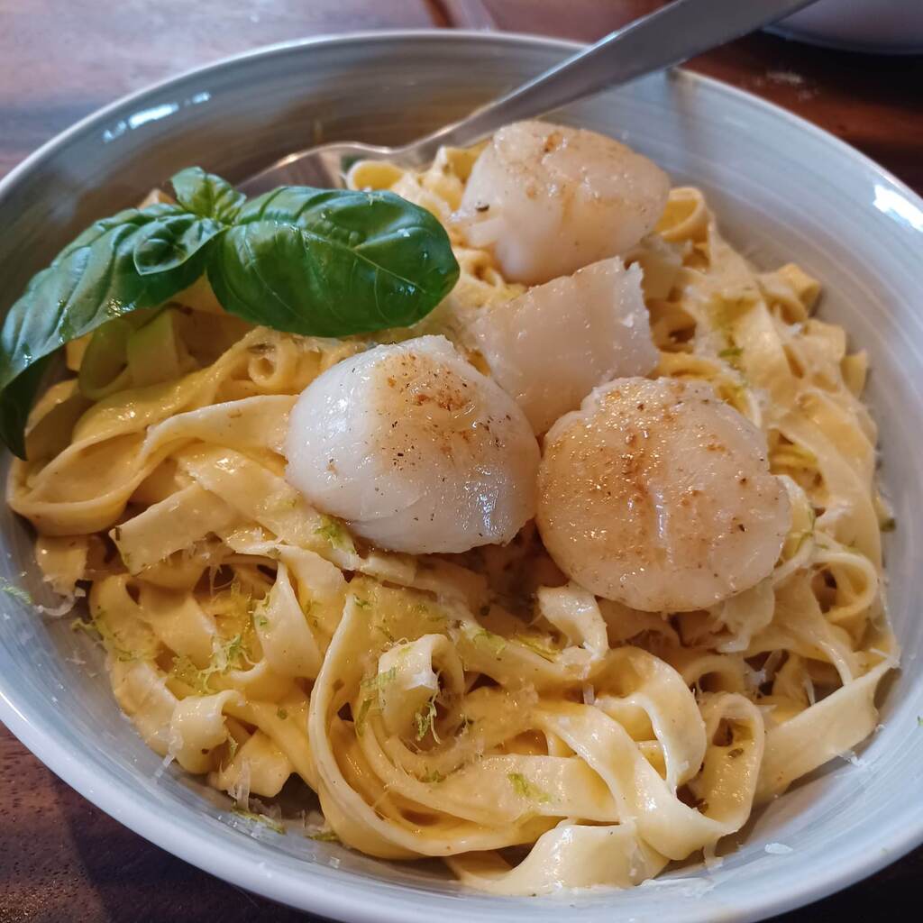 [homemade] fettucine, cream with cowboy butter and parmesan sauce, and scallops.
homecookingvsfastfood.com
#homecooking #food #recipes #foodpic #foodie #foodlover #cooking #homecookingvsfastfood