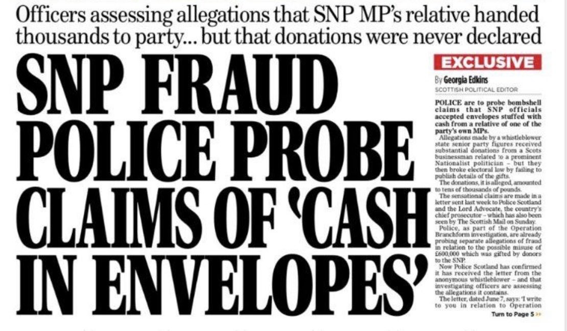 #IndyRef #ScotRef #ImStillYES 

When you open the can, its not just one worm. You tend to start finding more, hence “Fraud” and not “£600 grand investigation”

Just an observation.