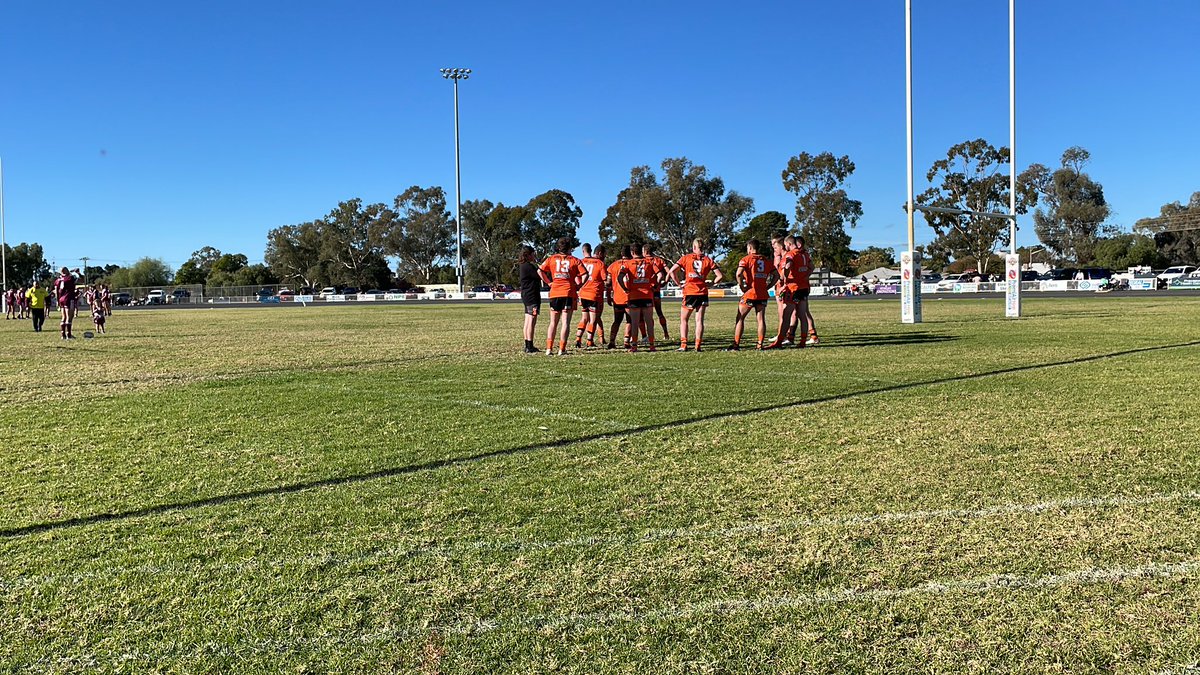 BomTarber98's tweet photo. It’s all about the Wellington Cowboys early here at Larkin Oval. Three early tries to the visitors has them leading 16-0.

#pmp23 https://t.co/vzaWwWZFUv