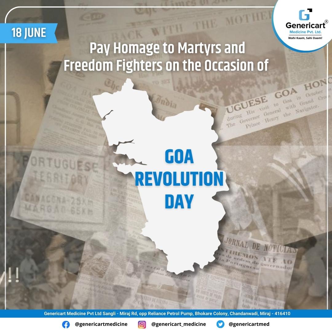 🙏🏻Pay Homage to Martyrs 
and Freedom Fighters 
on the Occasion of
GOA REVOLUTION DAY🏝️
.
.
.
.
.
#genericart #medicine #genericartmedicineofficial #goa #goarevolutionday #revolution #martyrs #freedom #algorithmstrategyconsulting #maharashtra_ig