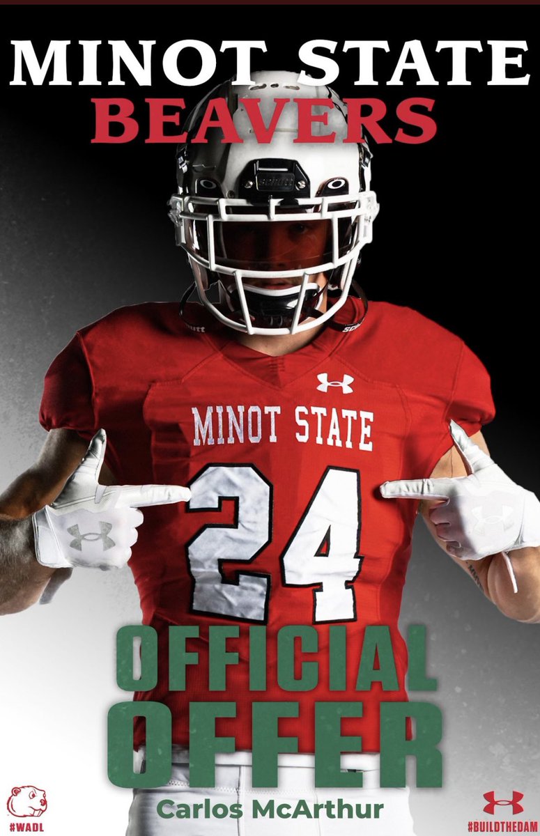 McarthurCarlos's tweet image. After getting to spend some time talking to @Coach_D_Mac at the @NDSUfbCamp I’m happy to say I’ve received my third Division II offer from Minot State!