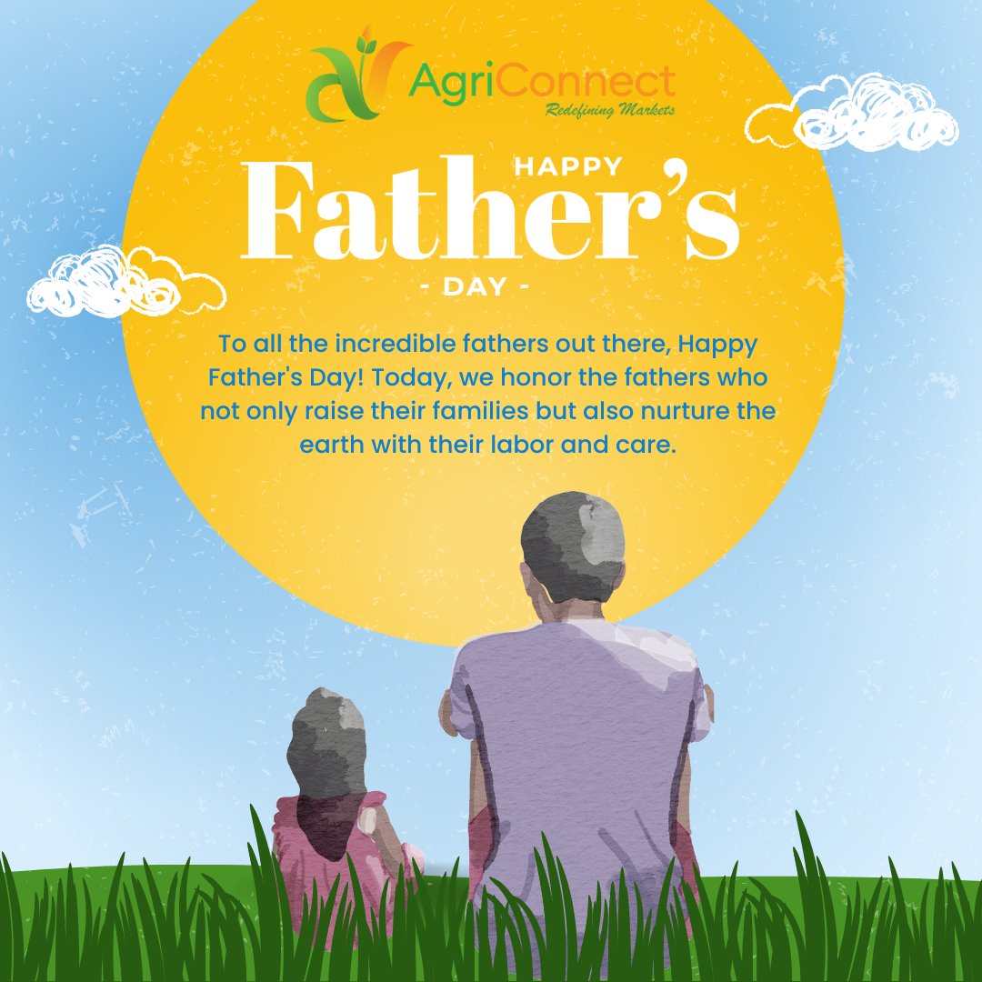 AgriConnectInc's tweet photo. To all the incredible fathers out there, Happy Father's Day! Your hard work and dedication inspire us every day. 

#papa #FathersDay #OurFatherOurPride #Family #Love #HappyFathersDay #FathersDay2023 #FarmersOfInstagram #instagood #FathersLove #Fatherhood #FamilyLove #FarmingLife https://t.co/dccoAiGLTQ