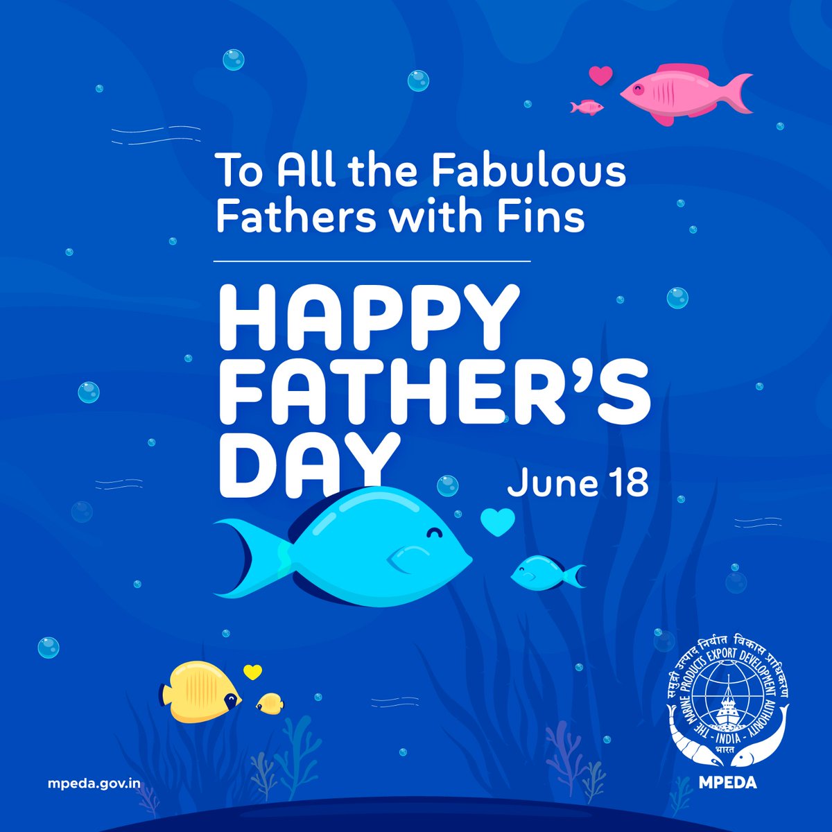Happy Father's Day

#MPEDA #HappyFathersDay #seafood
@DoC_GoI
@FisheriesGoI
@Min_FAHD
@MOFPI_GOI