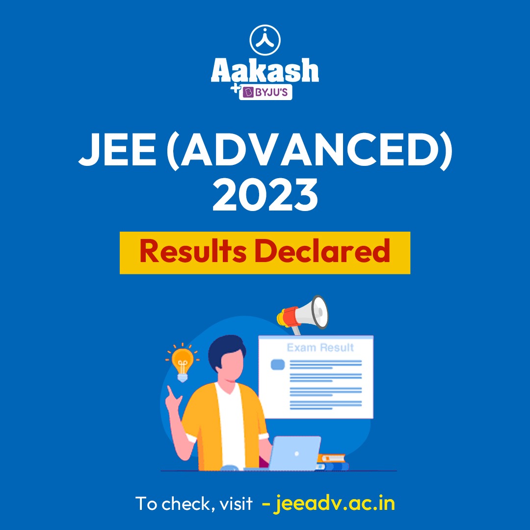 AESL_Official's tweet image. JEE (Advanced) 2023 Results Out! Check now - jeeadv.ac.in

#jeeadvanced #jee2023