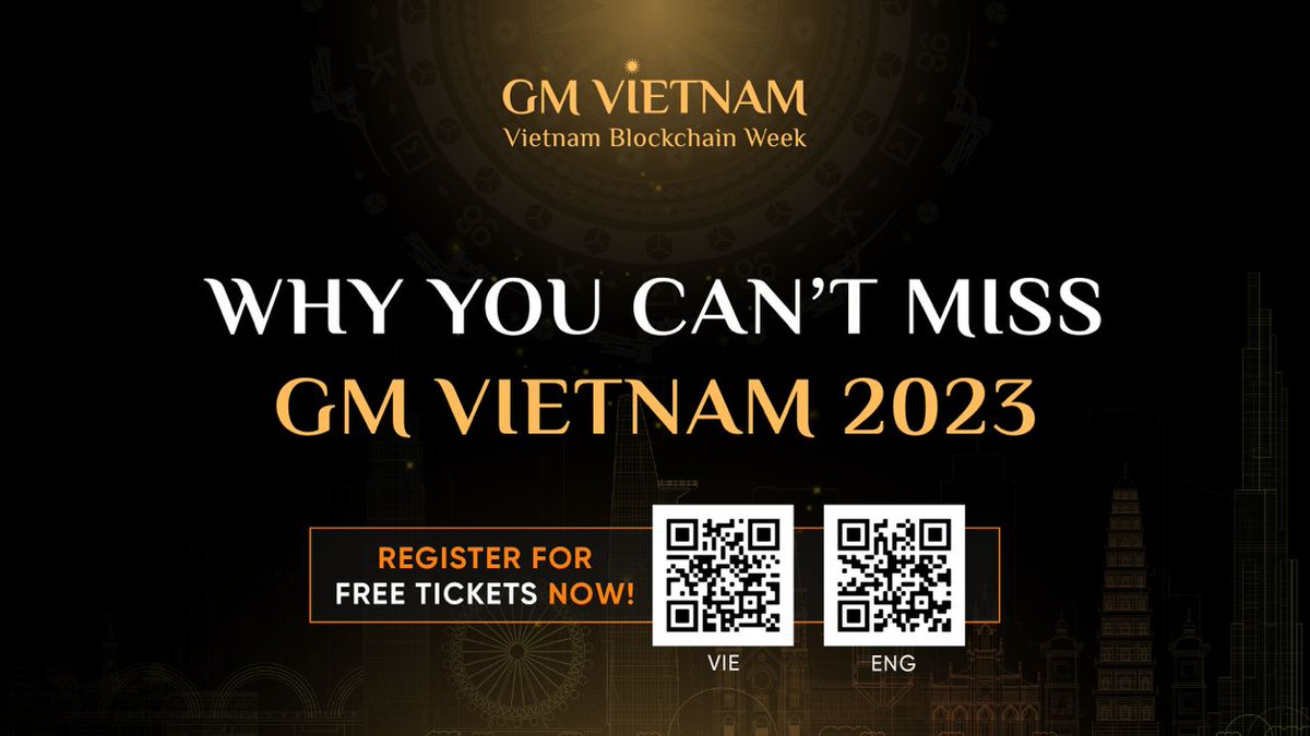 [Media Support]
An event for anyone passionate about Web3 and blockchain technology. 
Here are some reasons to name for why you can't miss out on #GMVN2023!🔥
📅July 7th and 8th, 2023
📍Thiskyhall Sala Convention Center (Floor 6th)