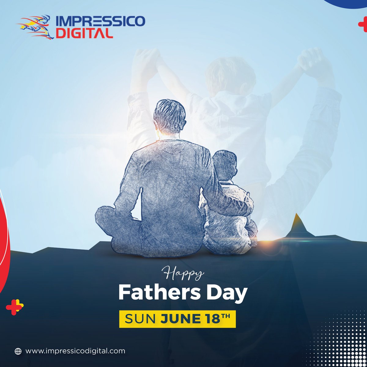 On this special day, we express our gratitude. To all the fathers, we extend our heartfelt praise, for shaping our lives in countless ways.

Happy Father's Day.

#Impressicodigital #FathersDay #FathersDay2023 #HappyFathersDay #ThankYouDad #SuperDad #MyFatherMyHero #FathersDay