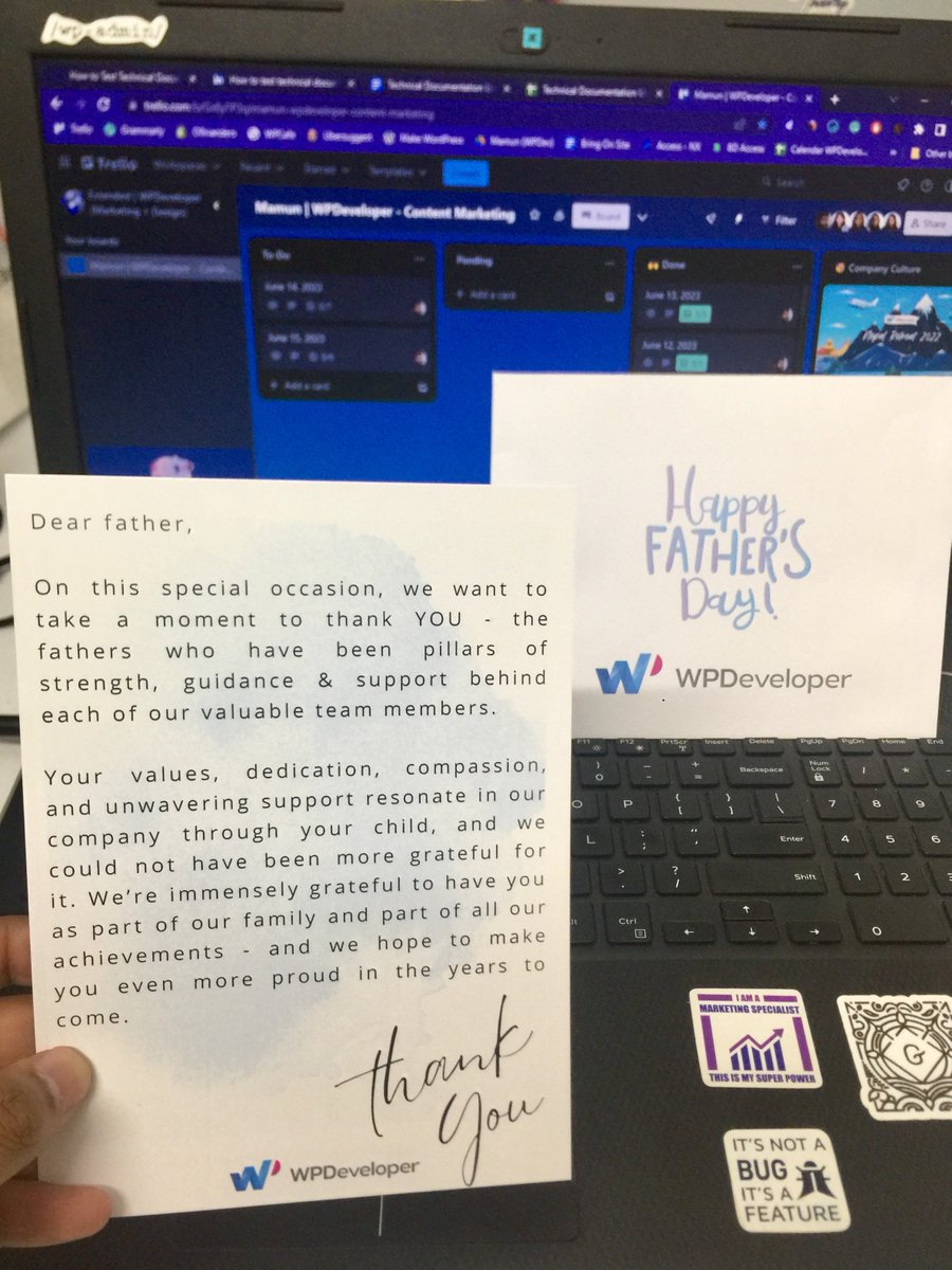 mamunwp007's tweet image. To all the incredible fathers out there, love from @WPDevTeam... 🦸

#fathersday #Fathersday2023 #lifeatwpdeveloper #wpdeveloper