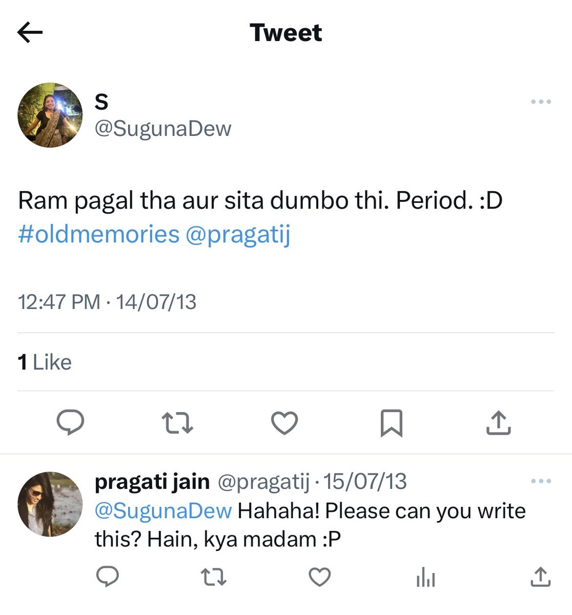 Meet the liberal girl  @SugunaDew abusing Bhagwan Ram and Sita Maa. @HinduHate @TheSquind @Hinduworldview @hindumisia @bramhasmiiii @HinduACT @MithilaWaala @mishmanaged_ @MonaADhar @_ahania