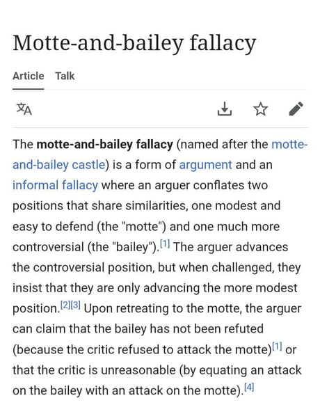 'Feminism is about equality. Do you believe in equality?'

Yes

'Great, so you believe in the Patriarchy, wage gap, rape culture and that men's issues (if they exist) are a side effect of their unearned privilege?'

No, I don't agree with that

'So you don't agree with equality?'