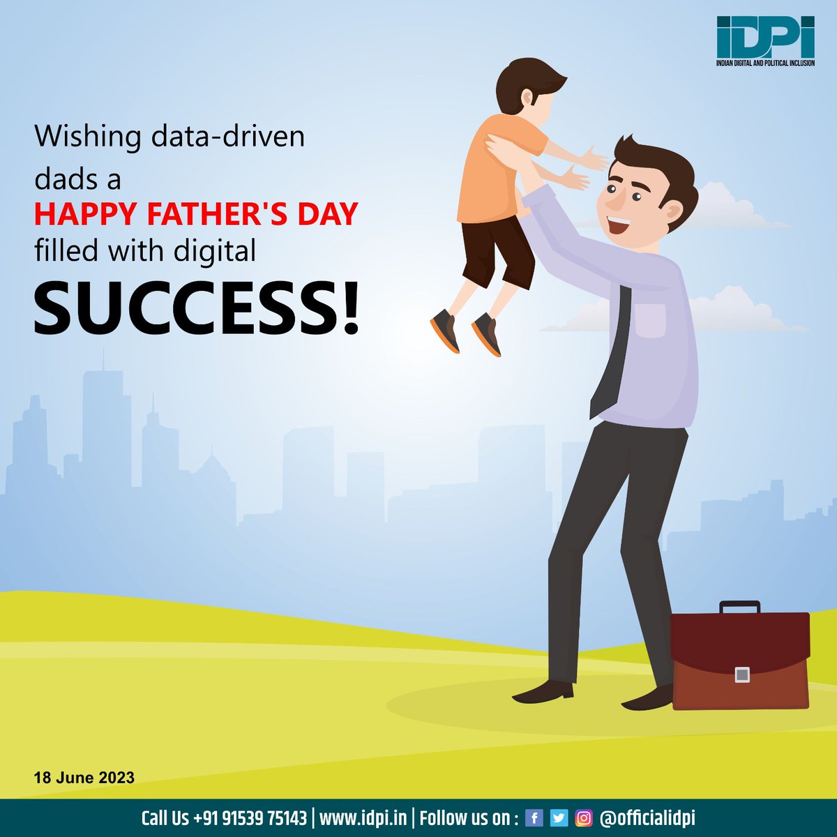 officialidpi's tweet photo. Every year, #FathersDay is celebrated on the third Sunday of June. Sonora Smart Dodd, a girl who was raised with her five siblings by their single father, played a significant role in the establishment of Father's Day.
#fatherhood #fatherlove #FathersDay2023 #IDPI https://t.co/cMU5qOCTSO
