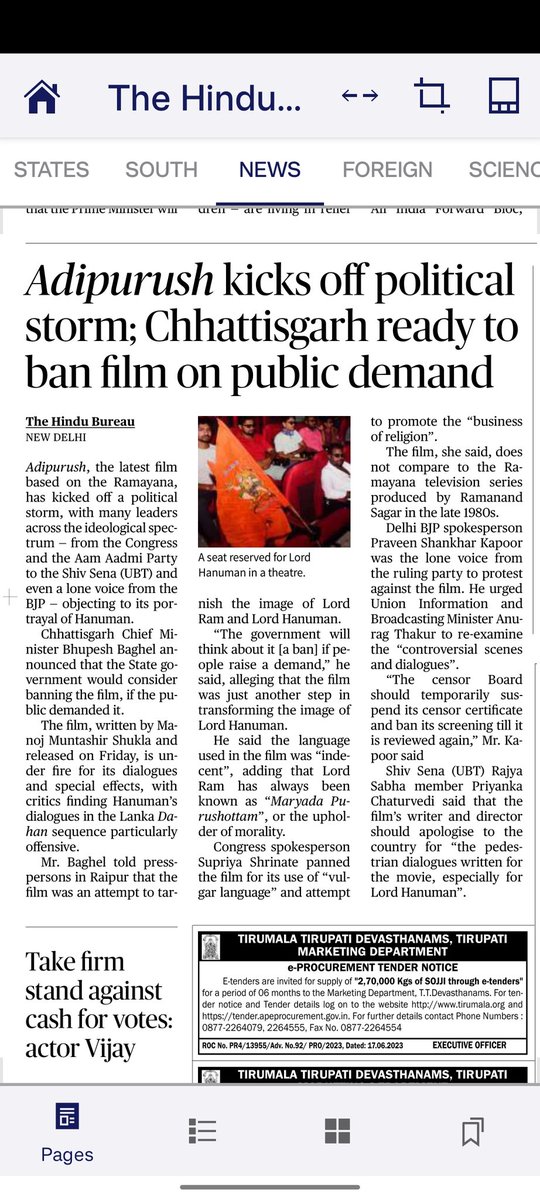 SaurabhVtweets's tweet photo. Right decision by public. 
#ban adipurush https://t.co/JppjSvc9c2