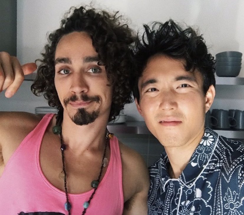 Four years ago today. Justin Min shares a photo with Rob as they start filming Season 2 of The Umbrella Academy. #robertsheehan