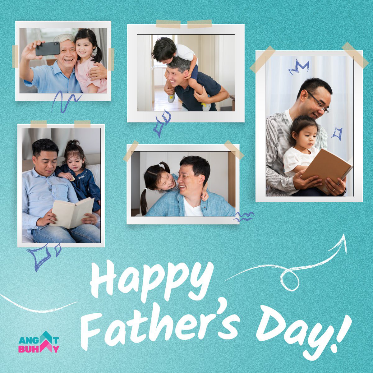 Happy Father's Day sa lahat ng mga haligi ng tahanan at inspirasyon ng #bayanihan mula sa ating mga pamilya hanggang sa ating pamayanan👨🏻

Isang pagbati para sa mga tatay mula sa amin sa #AngatBuhay 💖