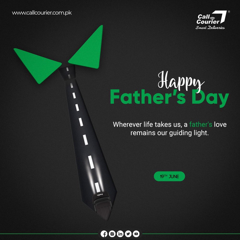 CallCourier (@callcourierpk) on Twitter photo 2023-06-18 04:51:20 Happy Fathers day to all the super dads out there. Tell us how your father lights up your life in comments section and tag them too. Lets make sure that our guiding light knows how important they are. #CallCourier #SmartDeliveries #SmartCOD #FathersDay Happy Fathers day to all the super dads out there. Tell us how your father lights up your life in comments section and tag them too. Lets make sure that our guiding light knows how important they are. #CallCourier #SmartDeliveries #SmartCOD #FathersDay