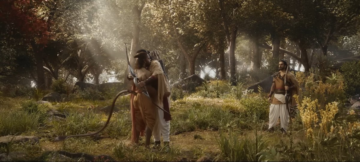 avoy_paul_'s tweet photo. There are many faults in the film #Adipurush but the Ram-Hanuman Milan scene was really good with that song in the background. 
.
.
It was just perfect though
.
.
.
#Adipurushreview #OmRaut #Prabhas #Devduttnage https://t.co/4WrkUxzhxT