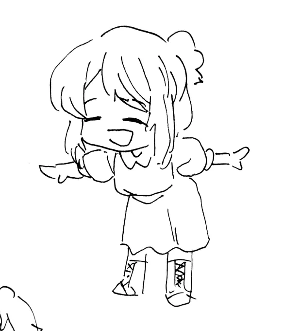 これは昨日ペンでさらさら描いたさらさら澄ねぇ