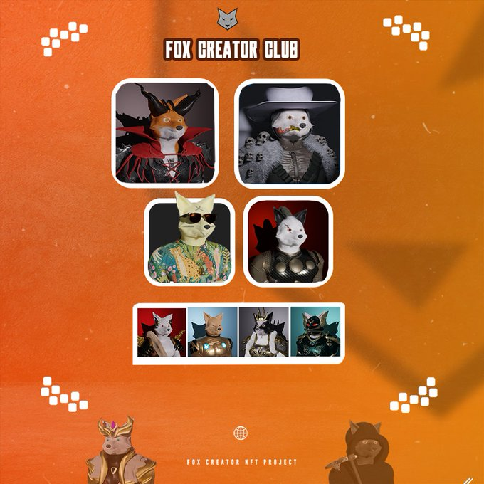 Gem_titan09's tweet photo. Gem_titan09 x FoxCreatorClub 
🎁Prizes 
 WL X 5  WL Mint Price: $22  mint 6/25 , Supply 6666 

1.Follow @Gem_titan09 , @FoxCreatorClub
2. Like &amp; rt
3.Join Discord : https://t.co/f6I0II9anQ
4.discord server to request WL and write in the fox-chat section we came from Gem_titan09 https://t.co/7BjdGzwvxl